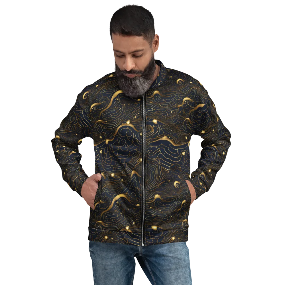 Midnight Alchemy on Bomber Jacket — Front