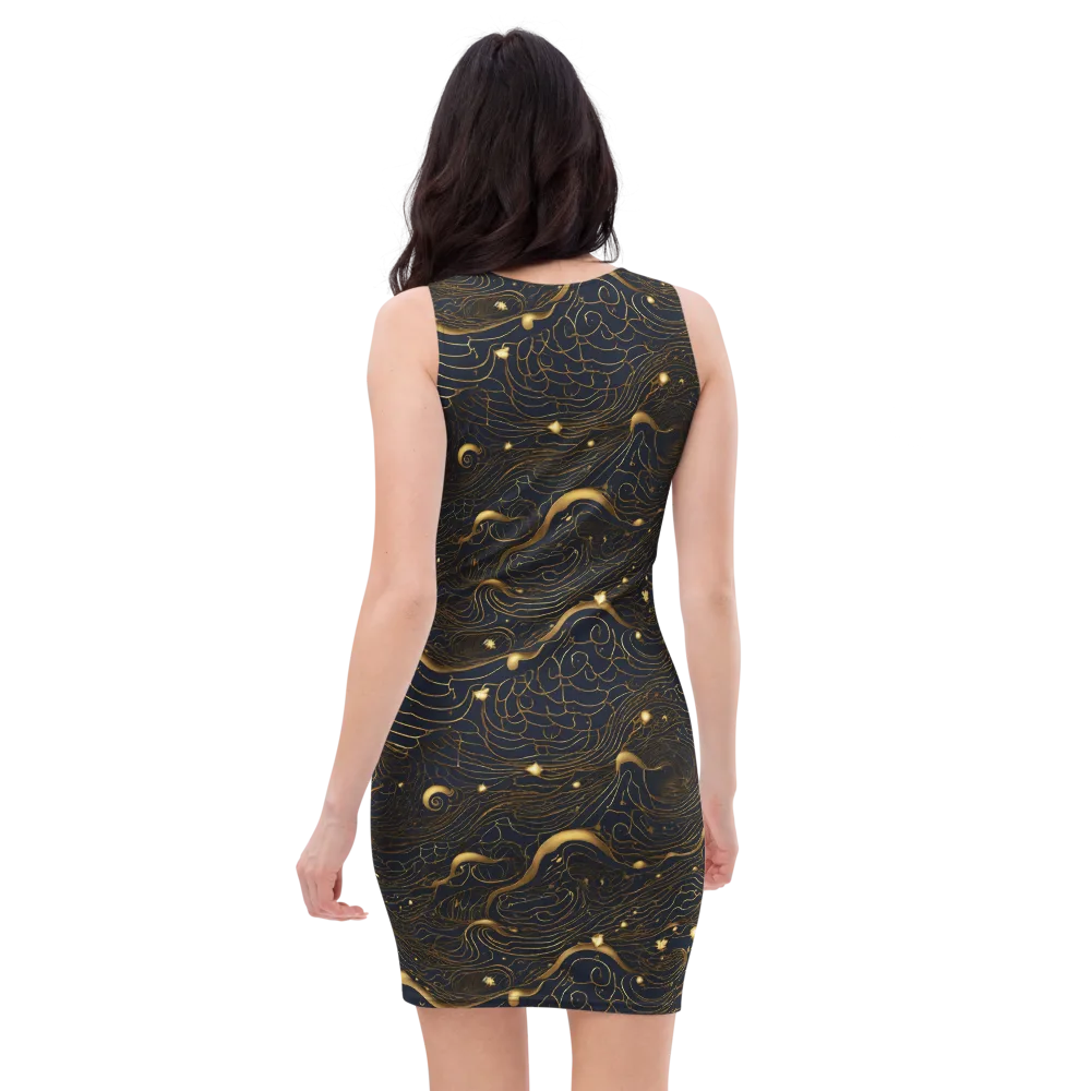 Midnight Alchemy on Bodycon Dress — Back