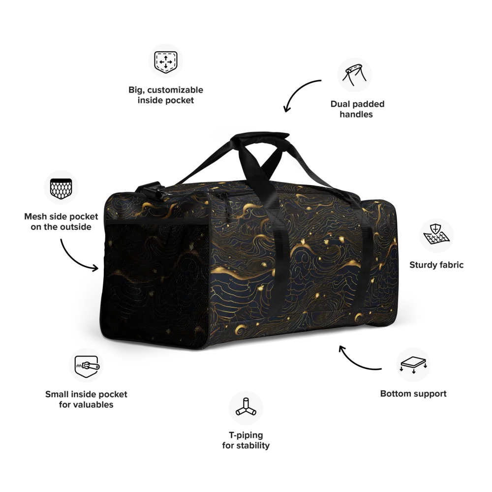 Midnight Alchemy on Duffle Bag — Right Front