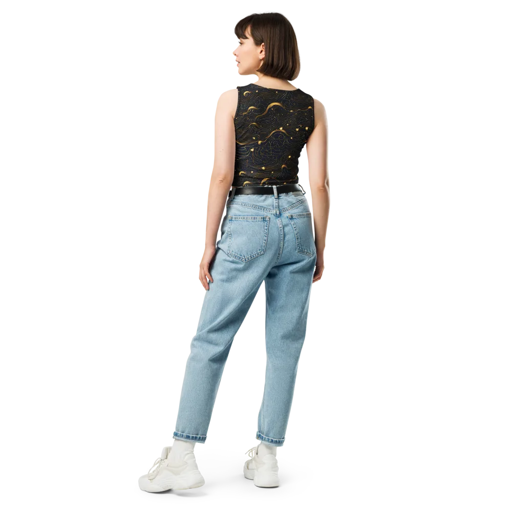 Midnight Alchemy on Crop Top — Back