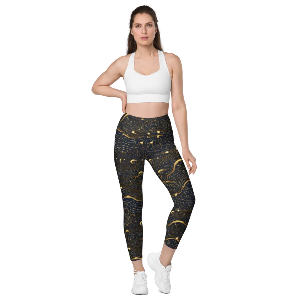 Midnight Alchemy on Leggings with Pockets — Front