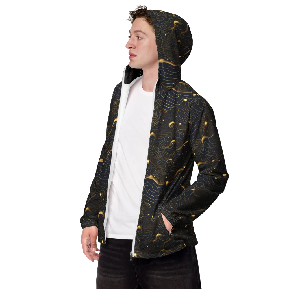 Midnight Alchemy on Men's Windbreaker — Left Front
