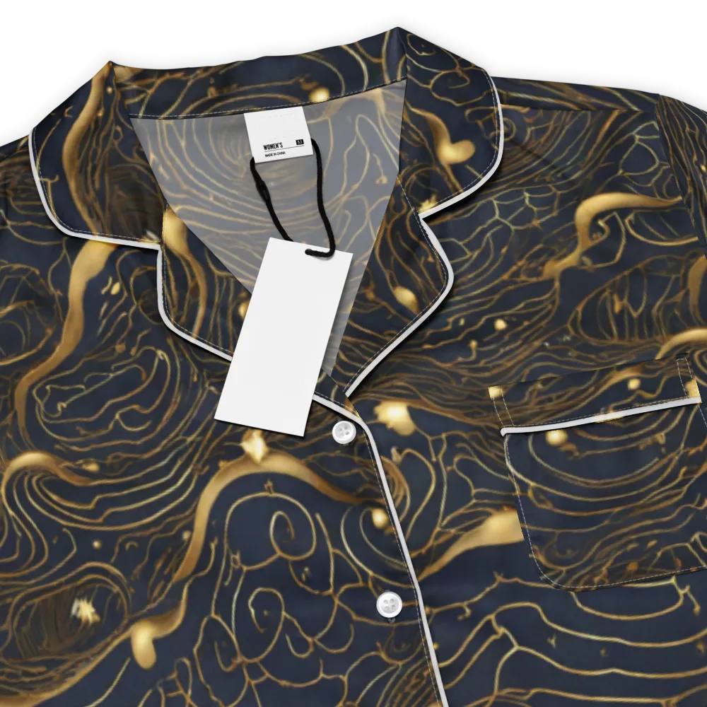 Midnight Alchemy on Women's Short Sleeve Pajama Top — Product details