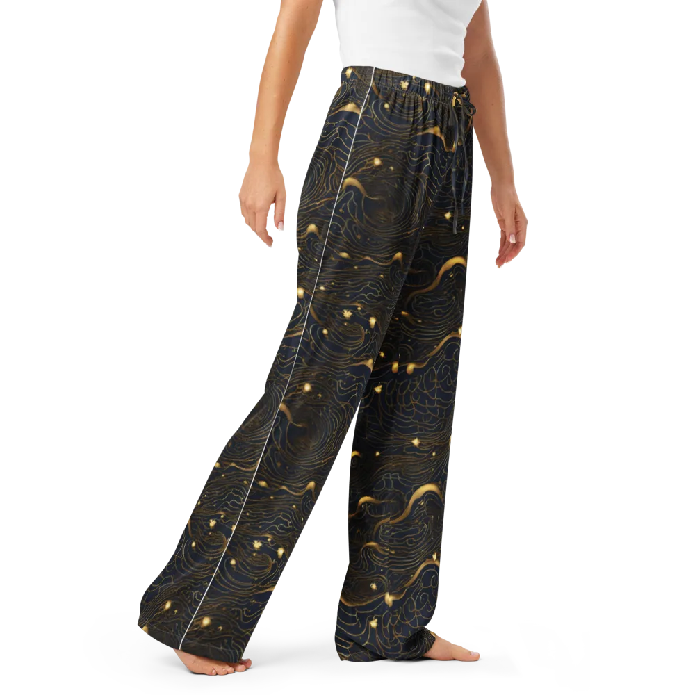 Midnight Alchemy on Women's Pajama Pants — Right Front