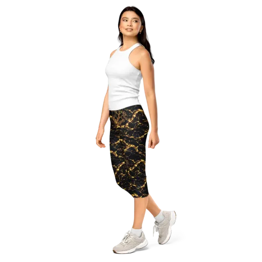 Emberwood Cosmos on a Capri Leggings