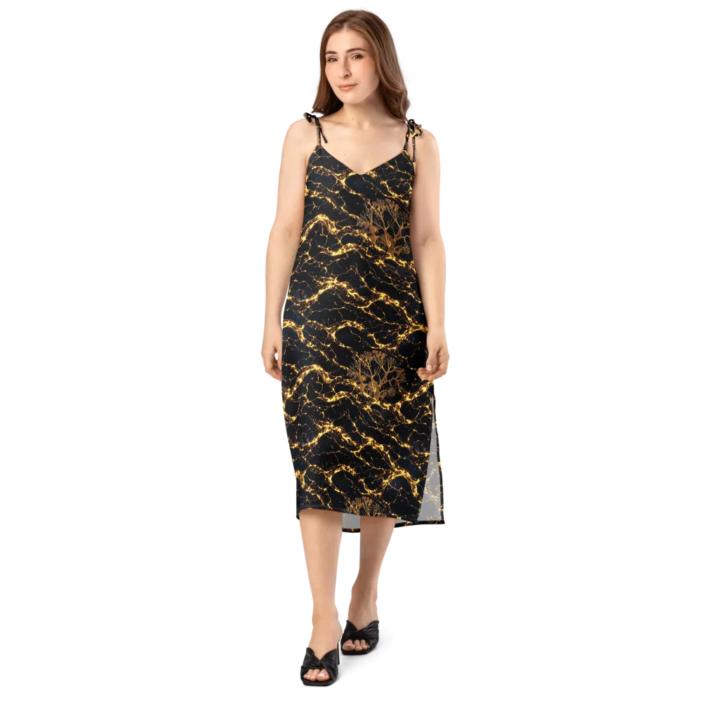 Emberwood Cosmos on Slip Dress — Front