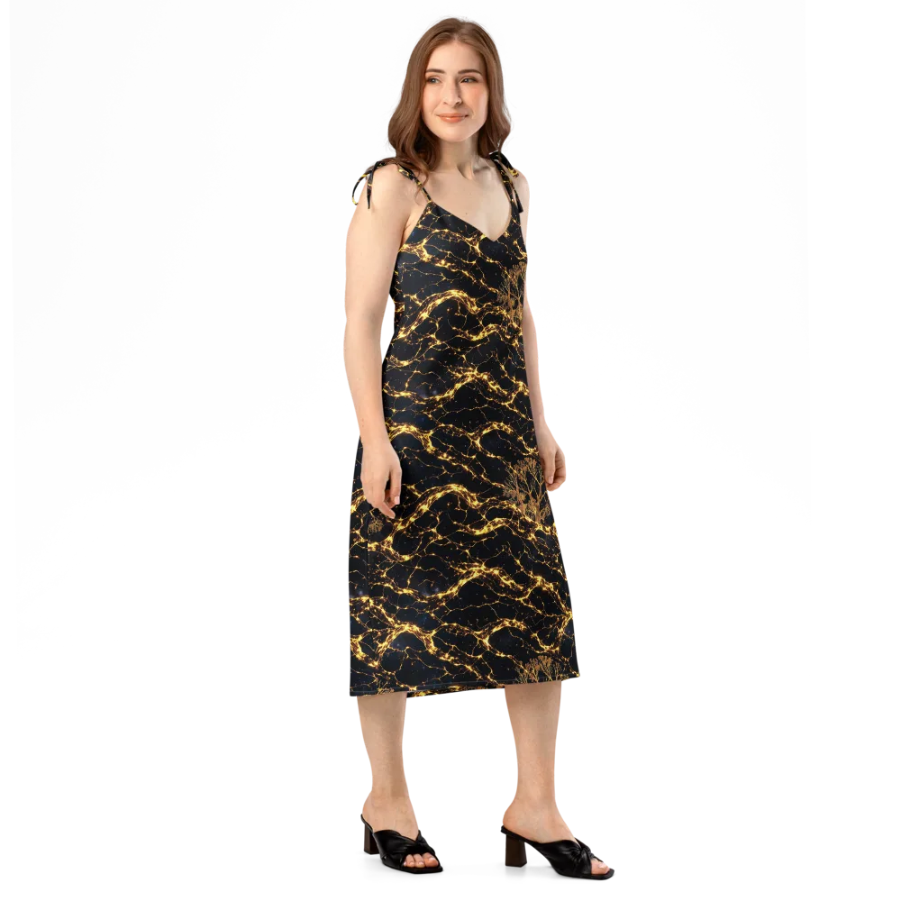 Emberwood Cosmos on Slip Dress — Right Front