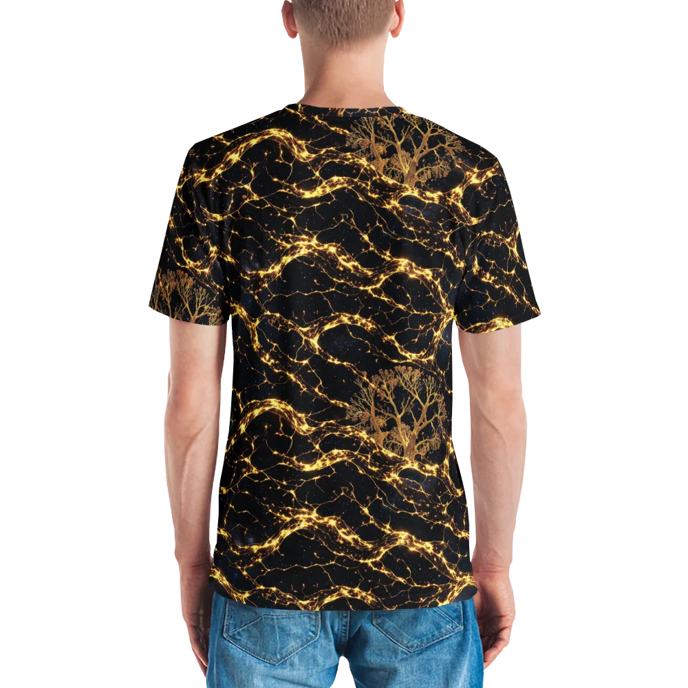 Emberwood Cosmos on Men's Crew Neck T-Shirt — Back