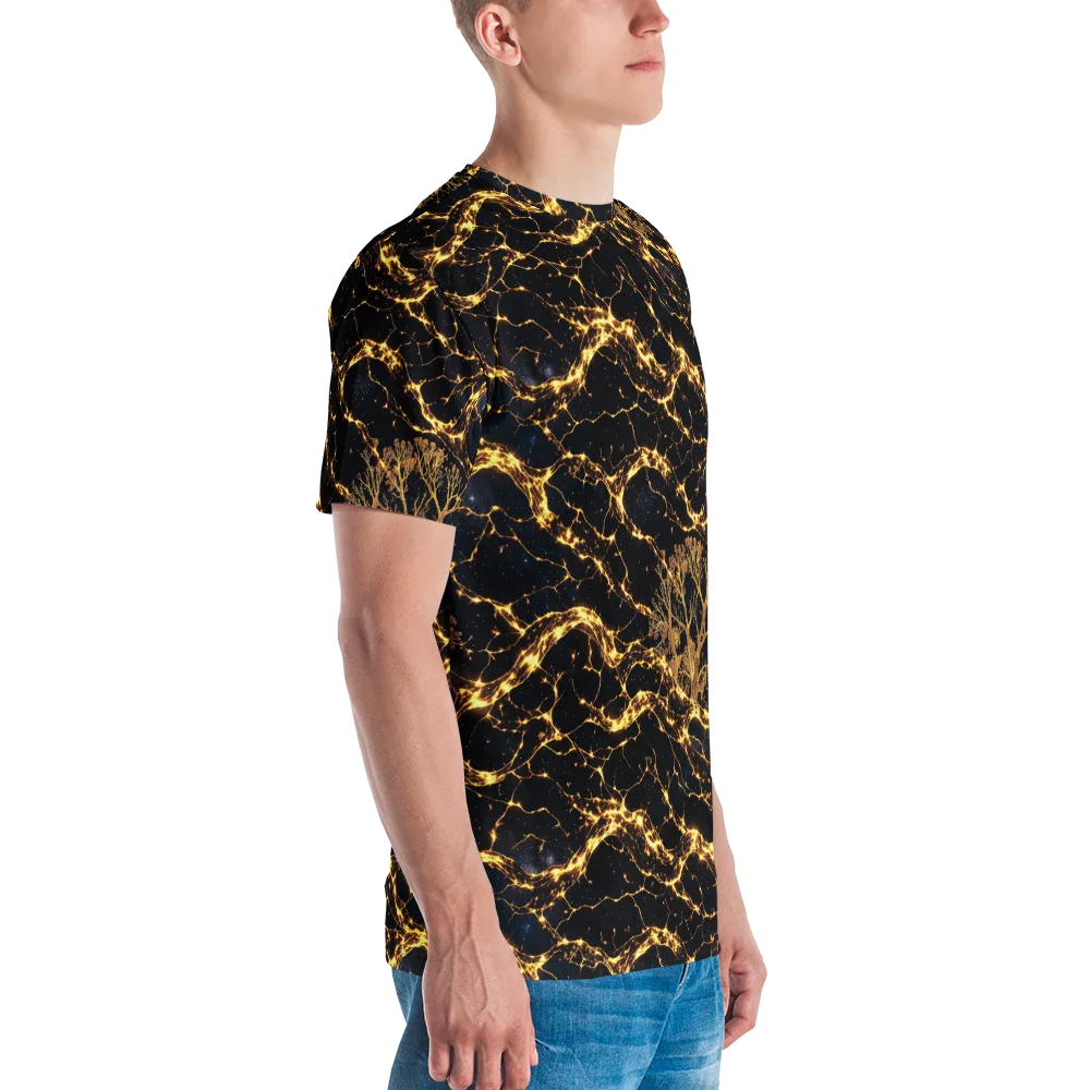Emberwood Cosmos on Men's Crew Neck T-Shirt — Right
