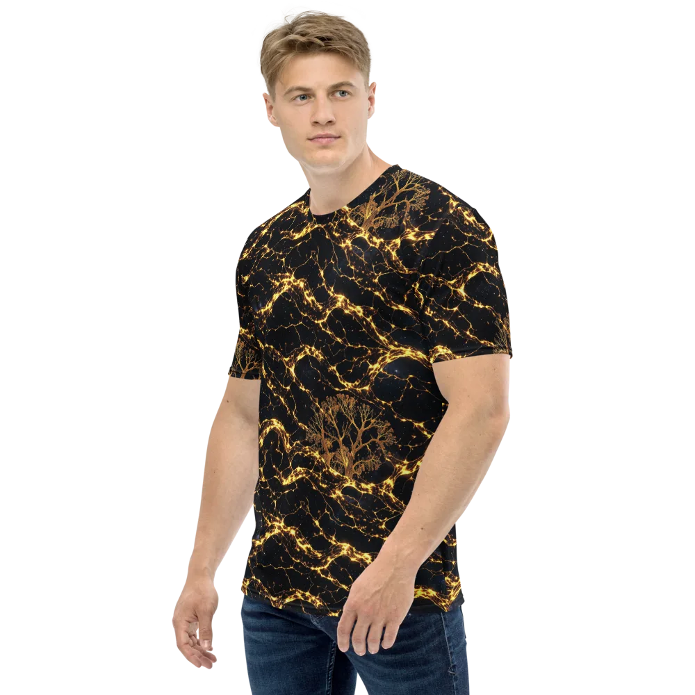Emberwood Cosmos on Men's Crew Neck T-Shirt — Left