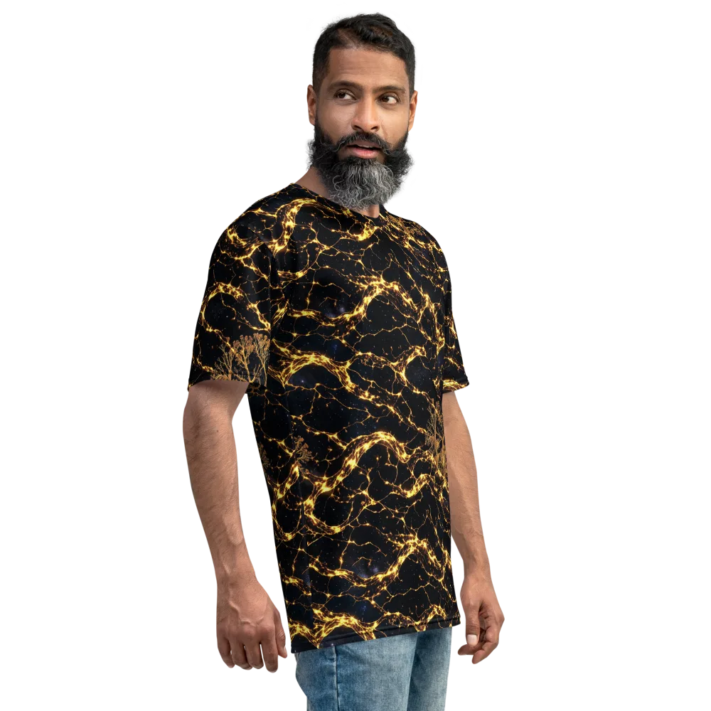 Emberwood Cosmos on Men's Crew Neck T-Shirt — Right