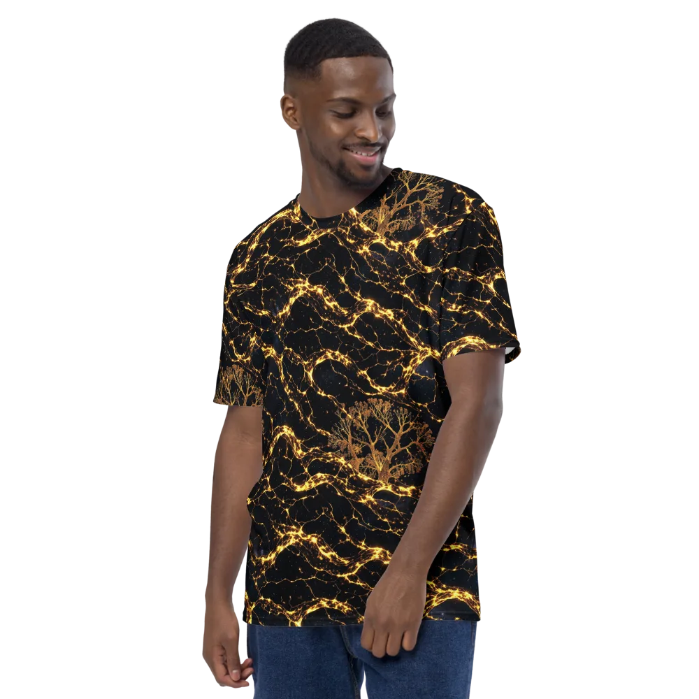 Emberwood Cosmos on Men's Crew Neck T-Shirt — Left