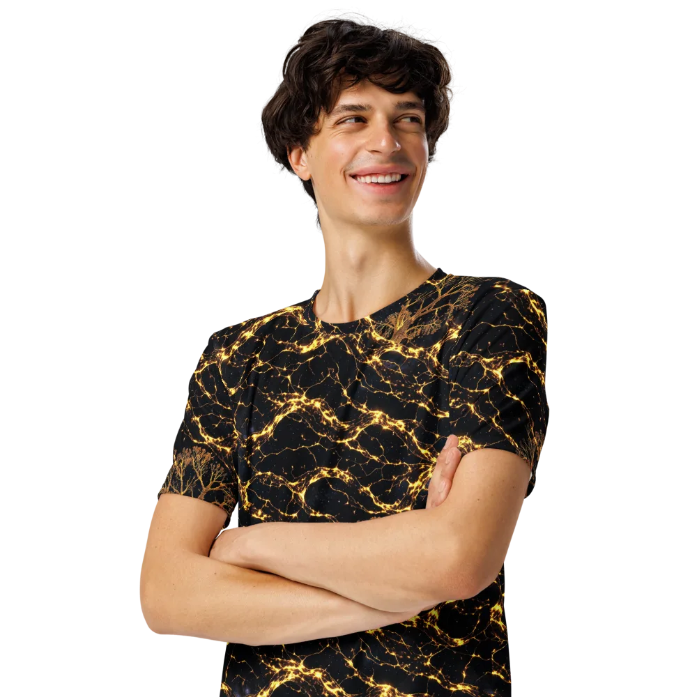 Emberwood Cosmos on Men's Crew Neck T-Shirt — Left Front