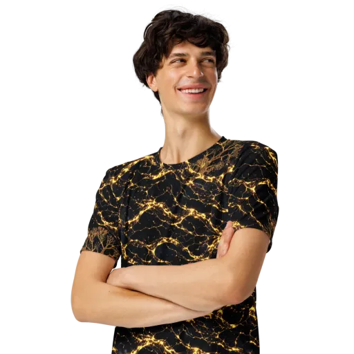 Emberwood Cosmos on a Men's Crew Neck T-Shirt