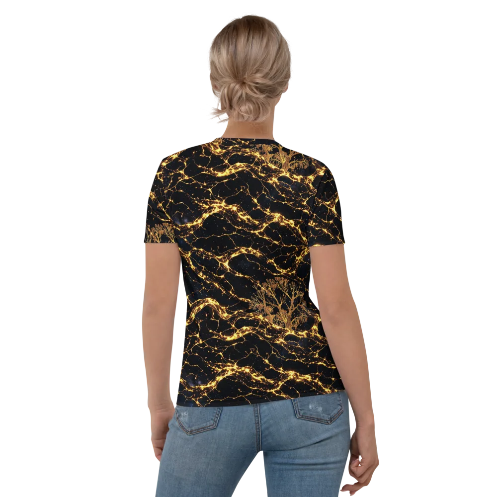 Emberwood Cosmos on Women's Crew Neck T-Shirt — Back