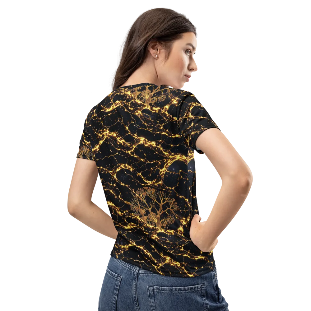 Emberwood Cosmos on Women's Crew Neck T-Shirt — Back