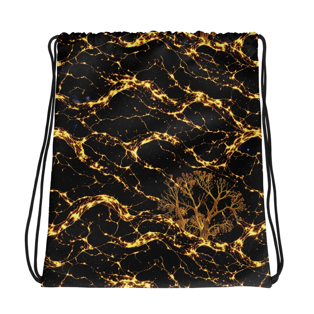 Emberwood Cosmos on Drawstring Bag — Photo