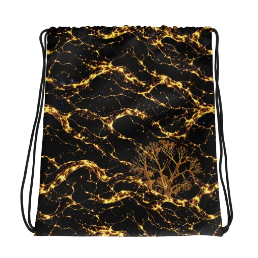Emberwood Cosmos on a Drawstring Bag