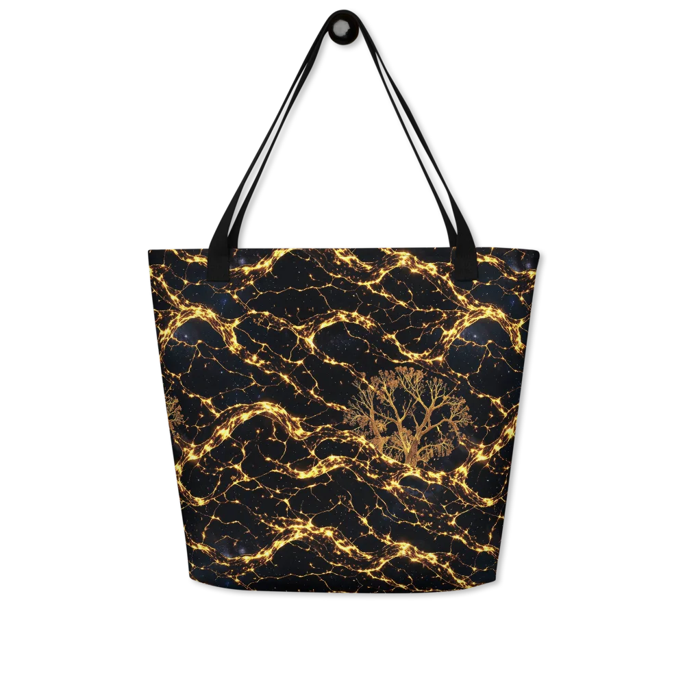 Emberwood Cosmos on Large Tote Bag W/ Pocket — Front
