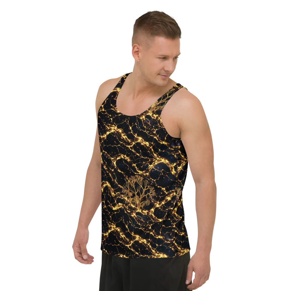 Emberwood Cosmos on Men's Tank Top — Left Front