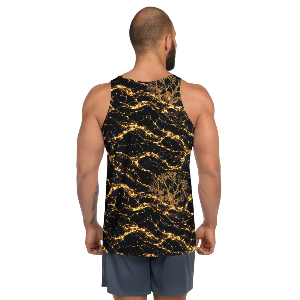 Emberwood Cosmos on Men's Tank Top — Back