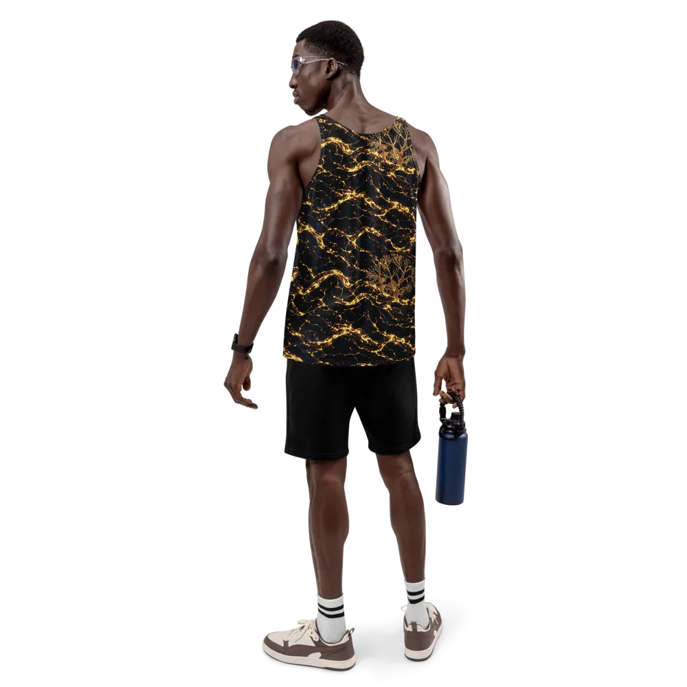 Emberwood Cosmos on Men's Tank Top — Back