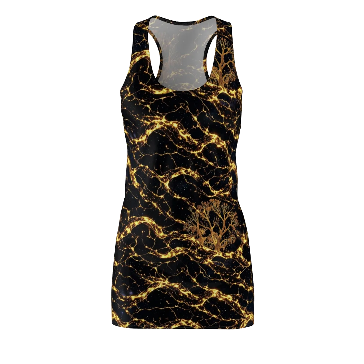 Emberwood Cosmos on Racerback Dress — Front