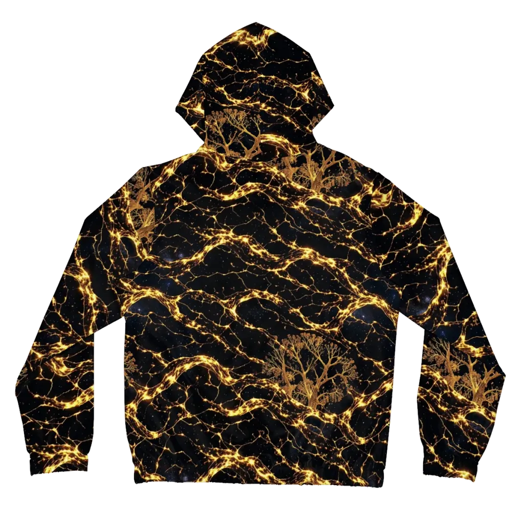 Emberwood Cosmos on Women's Full-Zip Hoodie — Back