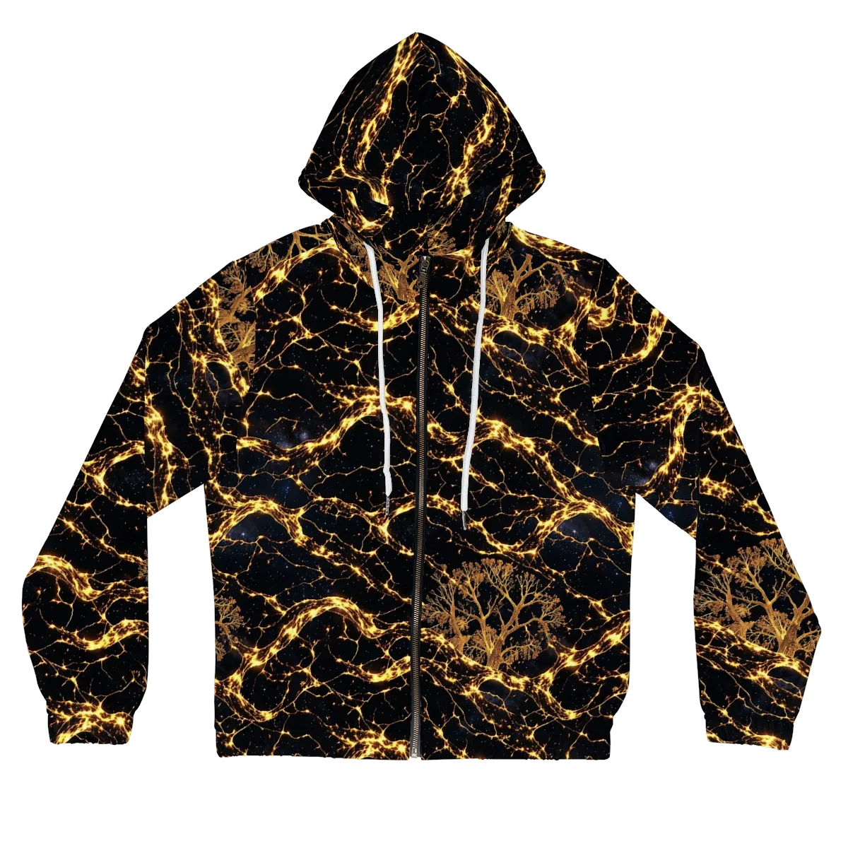 Emberwood Cosmos on Women's Full-Zip Hoodie — Front