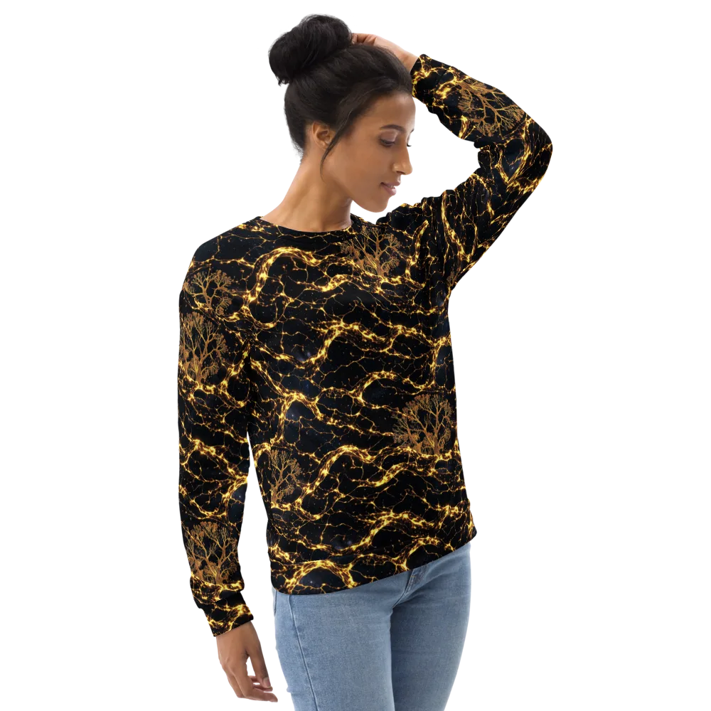 Emberwood Cosmos on Sweatshirt — Right Front