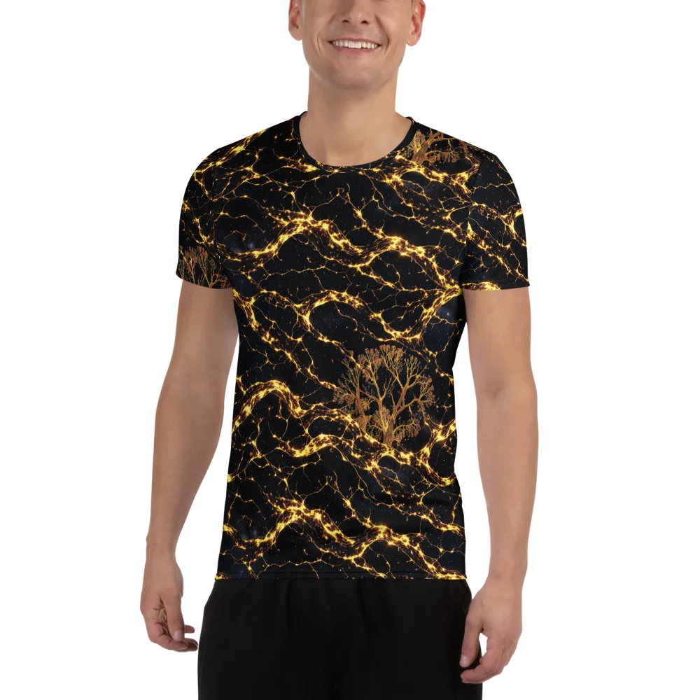 Emberwood Cosmos on Men's Athletic T-Shirt — Front