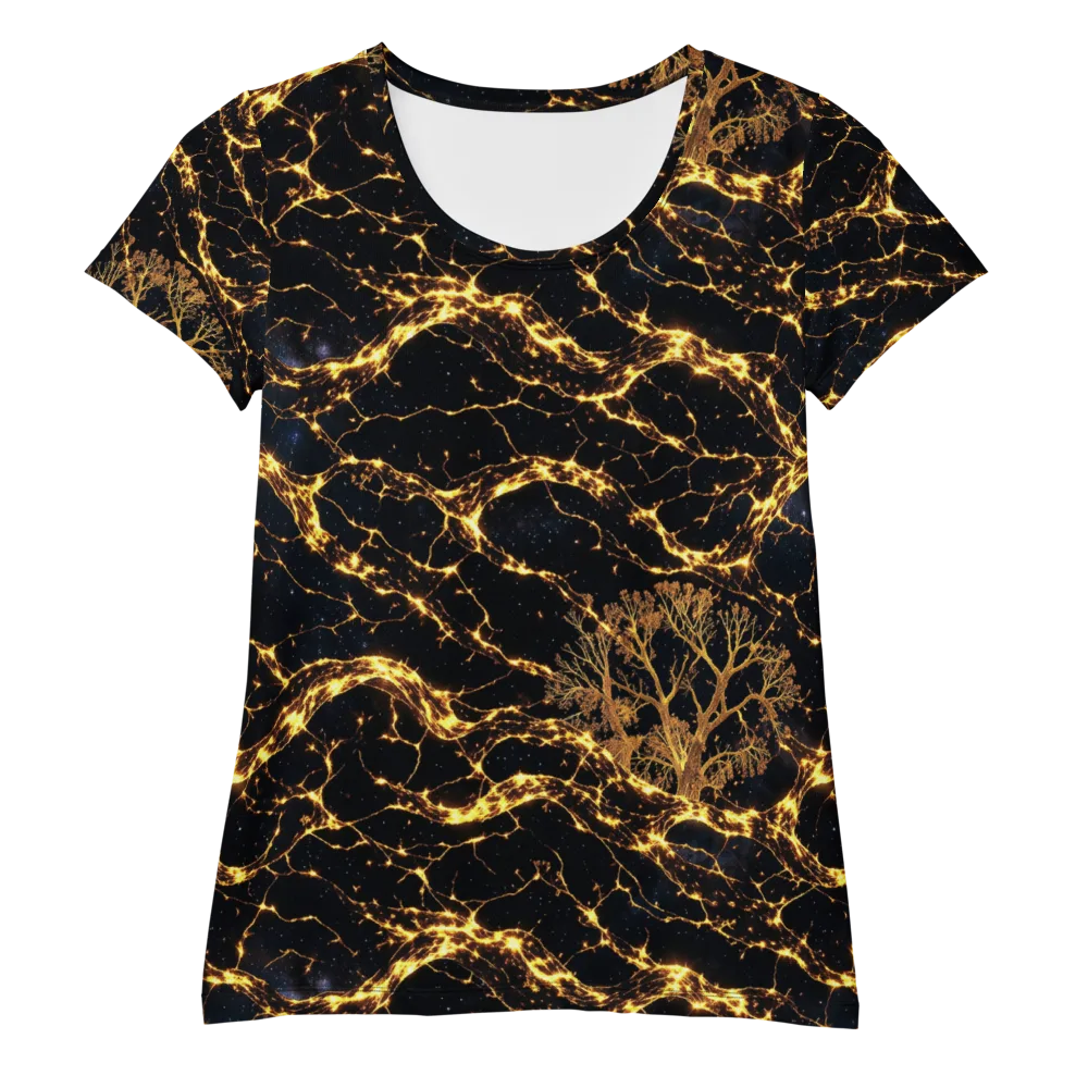Emberwood Cosmos on Women's Athletic T-Shirt — Front