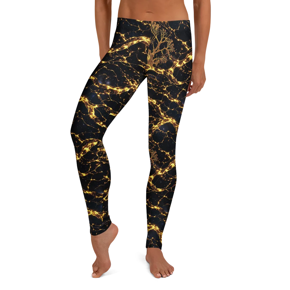 Emberwood Cosmos on Leggings — Front