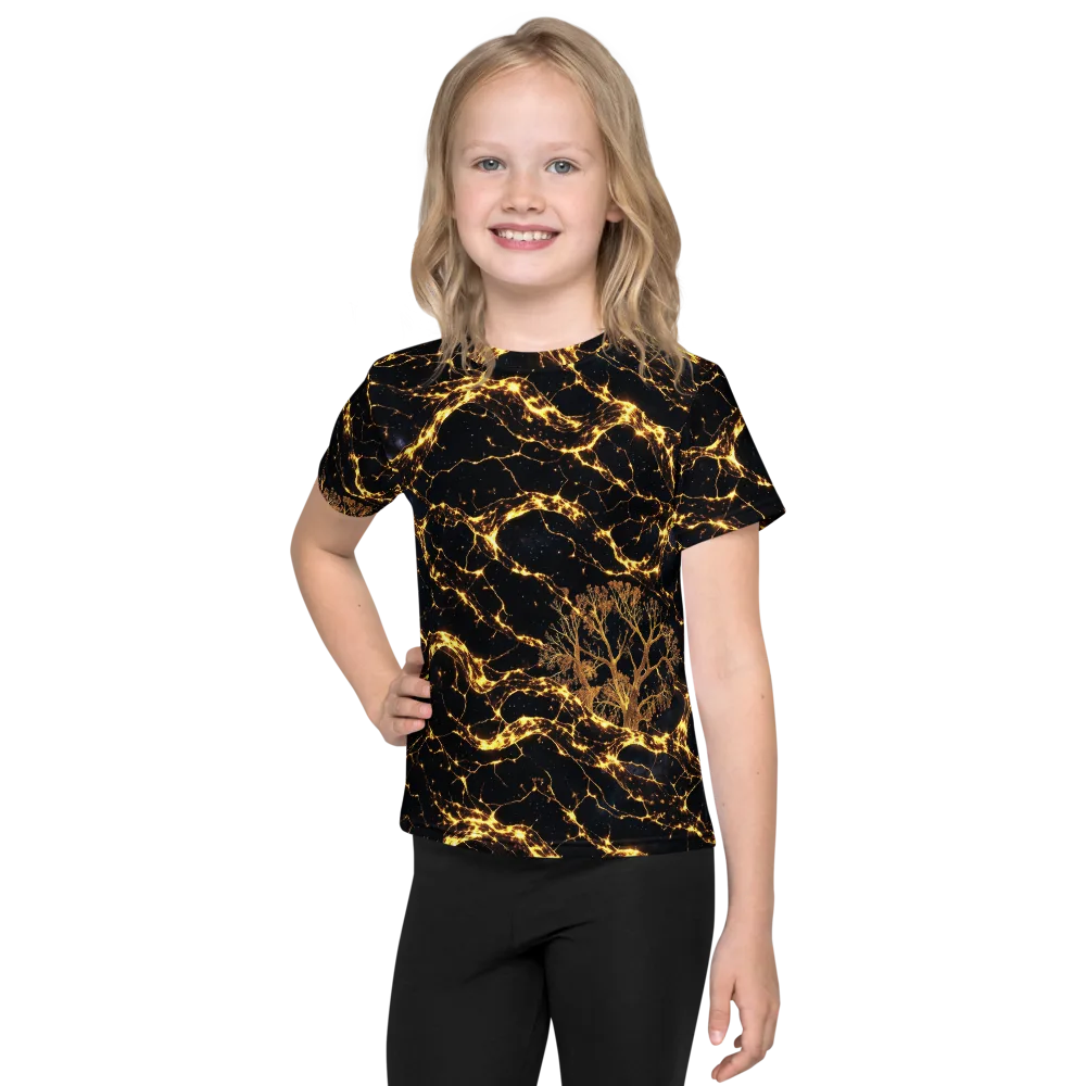Emberwood Cosmos on Kids Crew Neck T-Shirt — Front
