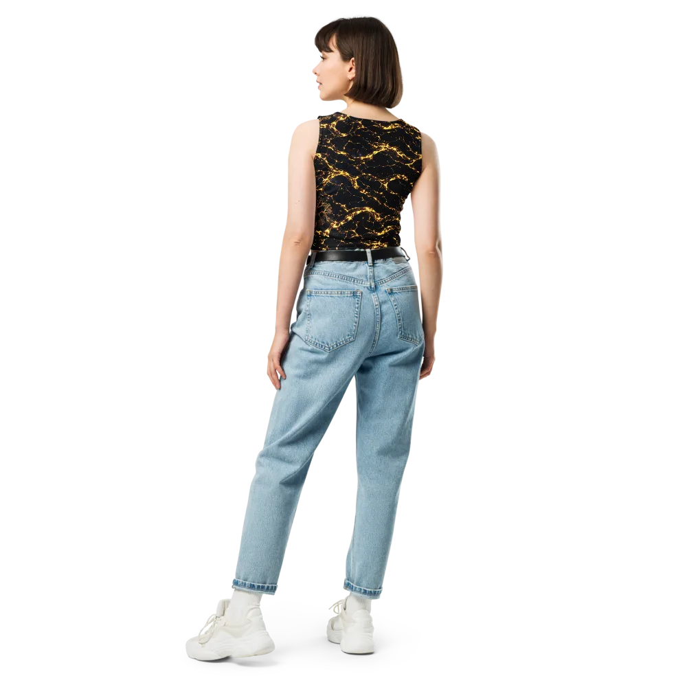 Emberwood Cosmos on Crop Top — Back