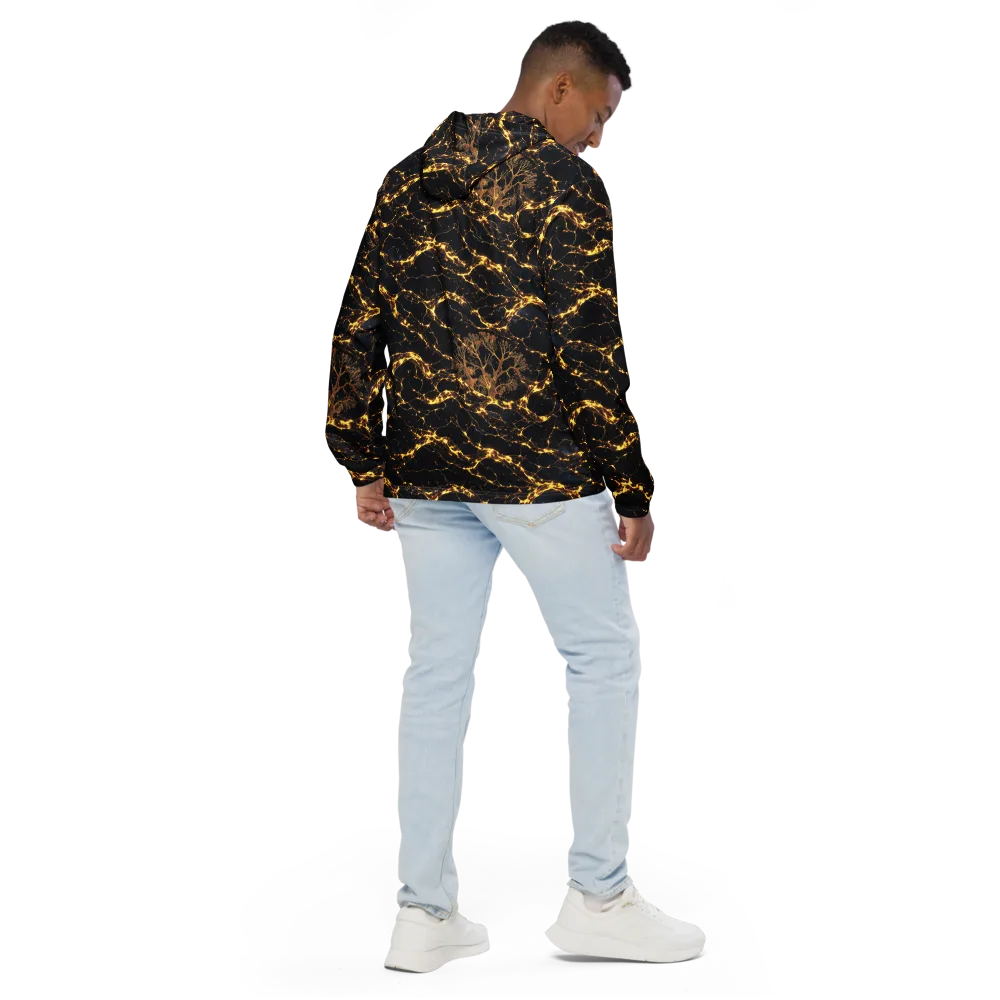 Emberwood Cosmos on Men's Windbreaker — Back