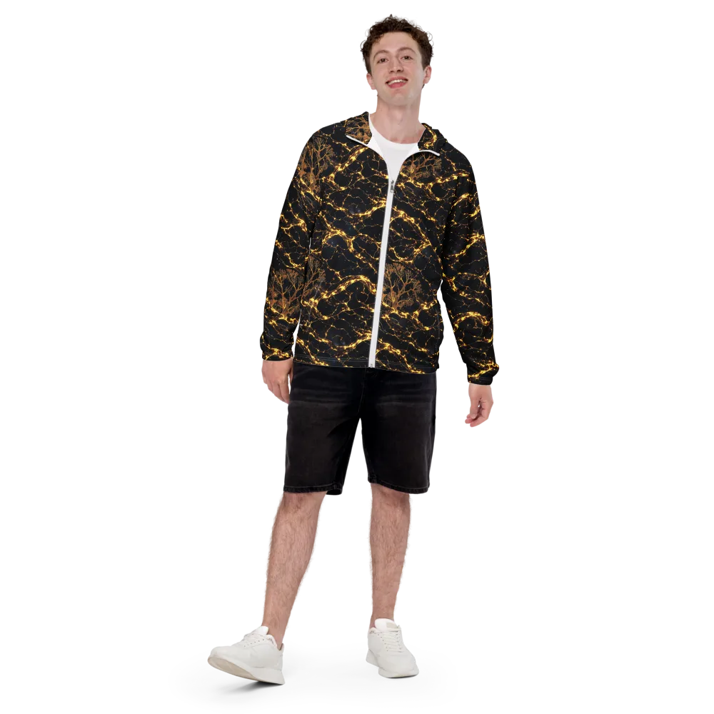 Emberwood Cosmos on Men's Windbreaker — Front
