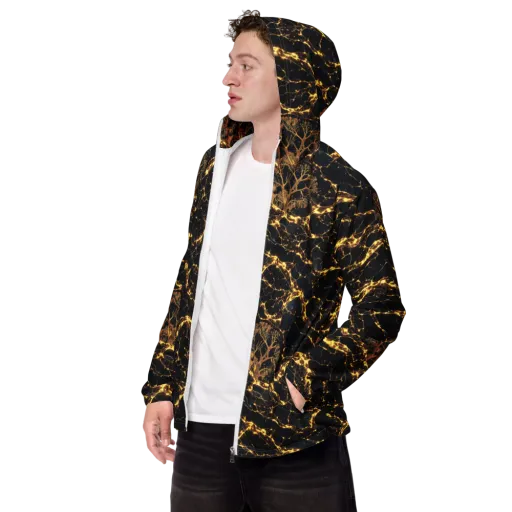 Emberwood Cosmos on a Men's Windbreaker