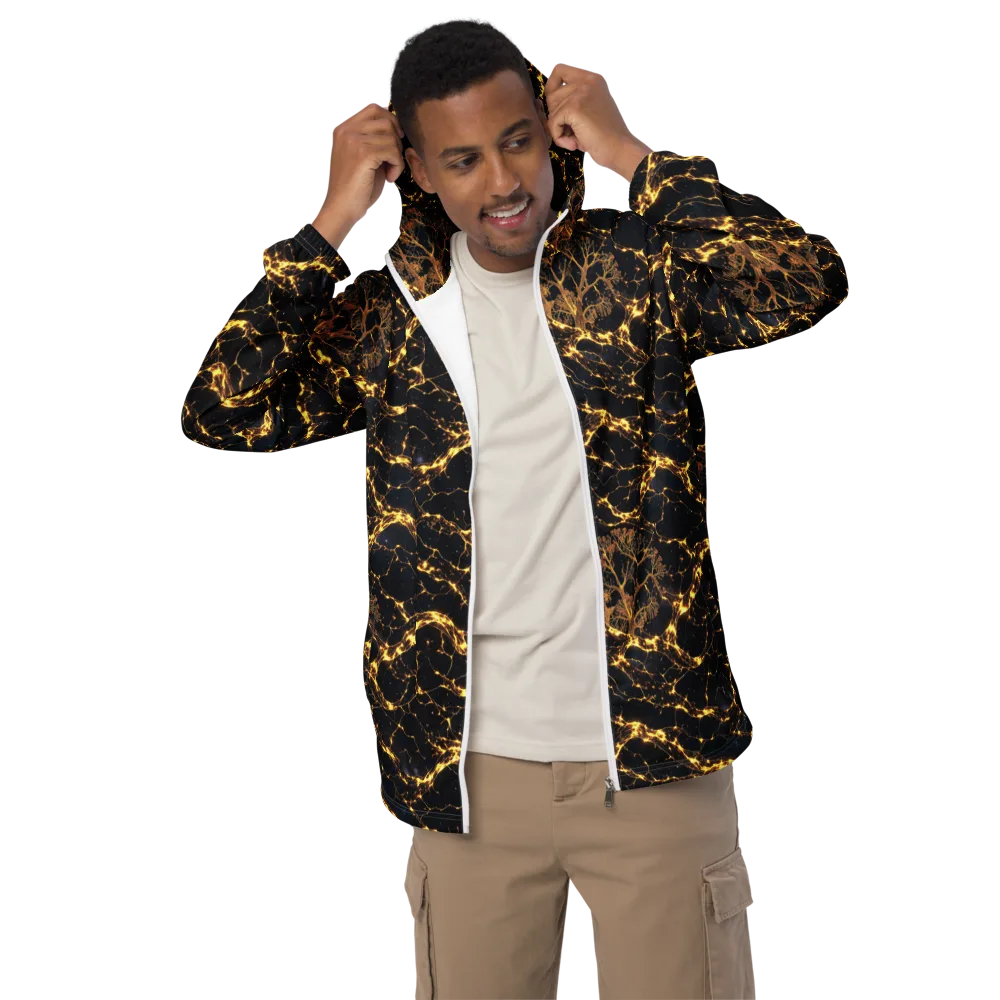Emberwood Cosmos on Men's Windbreaker — Front