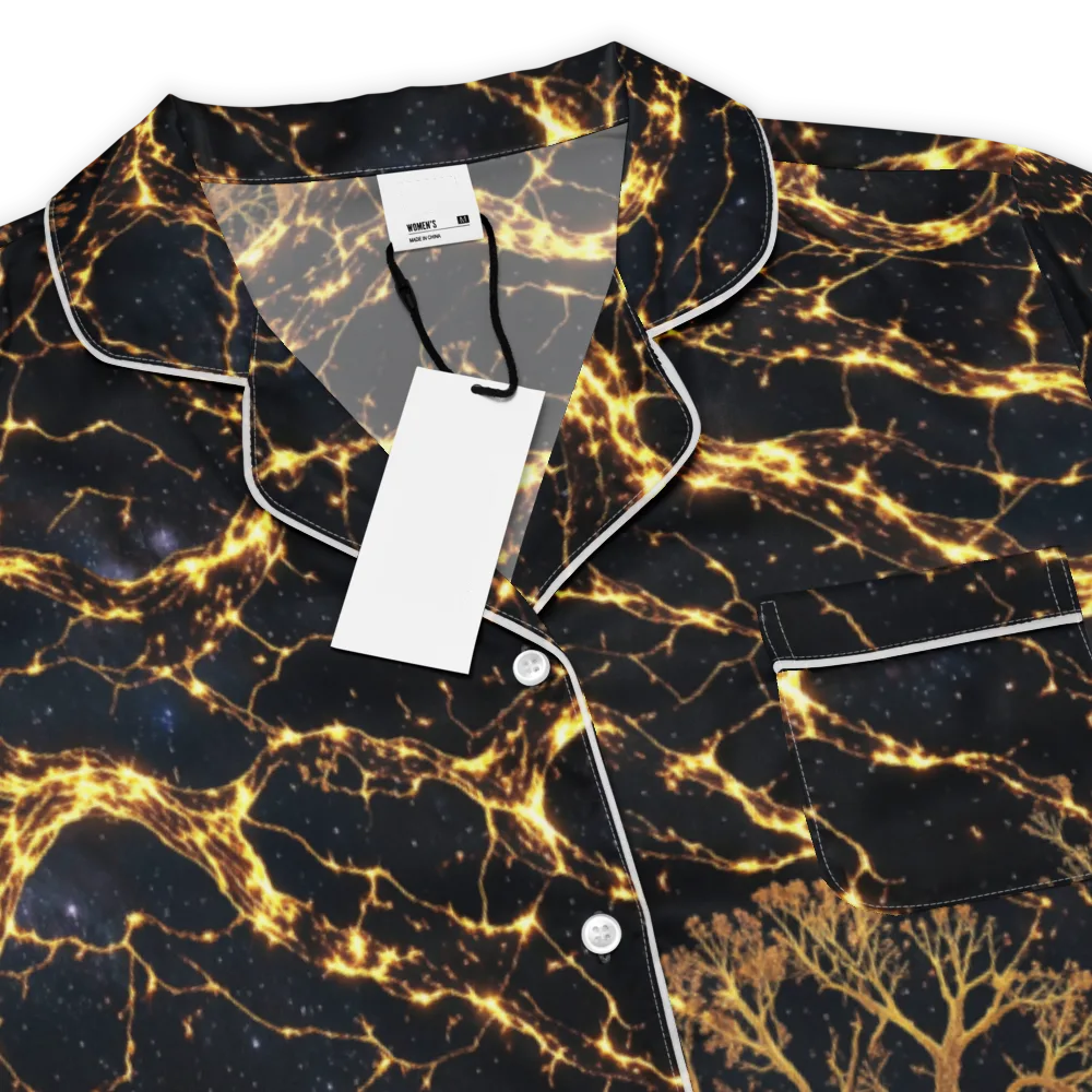 Emberwood Cosmos on Women's Short Sleeve Pajama Top — Product details