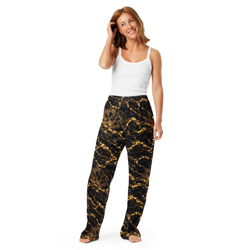 Emberwood Cosmos on Women's Pajama Pants — Front