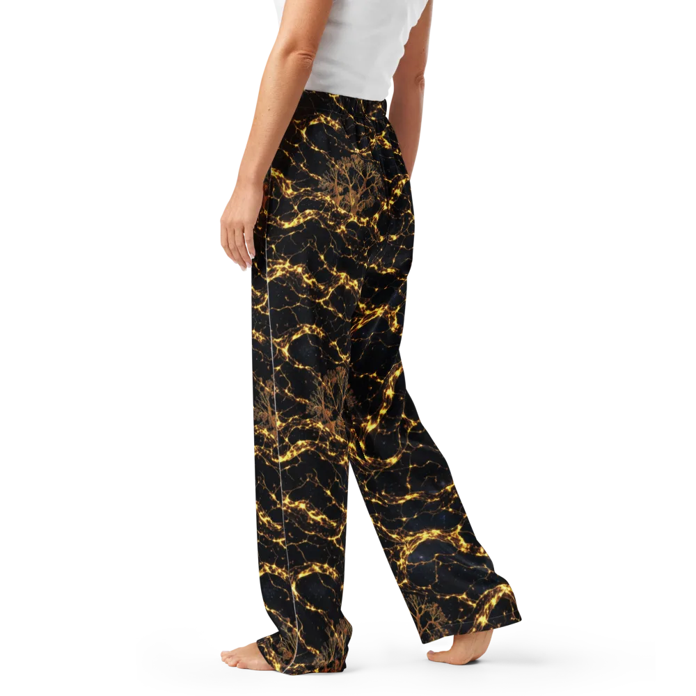 Emberwood Cosmos on Women's Pajama Pants — Left