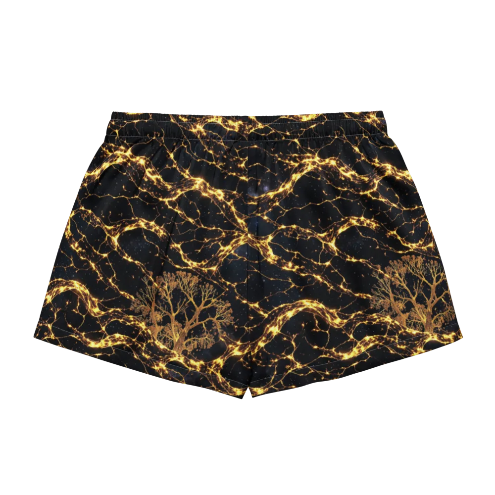 Emberwood Cosmos on Women's Pajama Shorts — Back