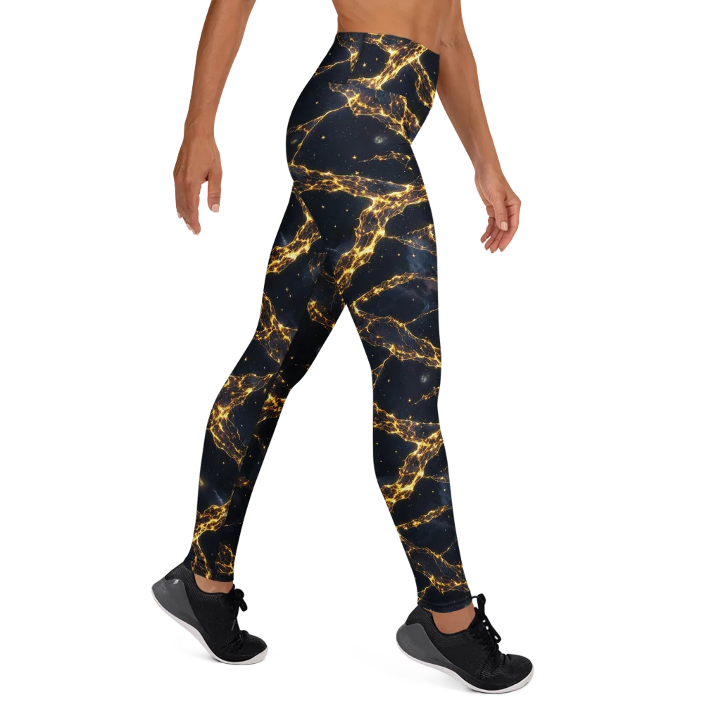 Solar Vein on Yoga Leggings — Right