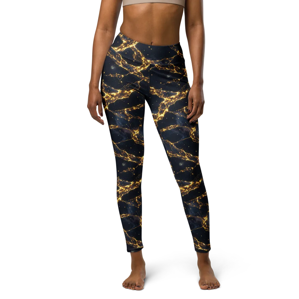 Solar Vein on Yoga Leggings — Front