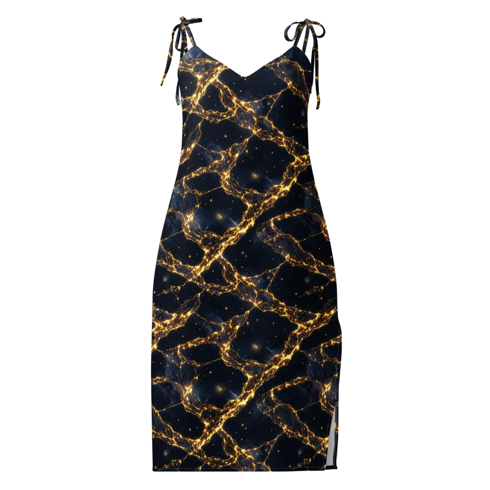 Solar Vein on Slip Dress — Front