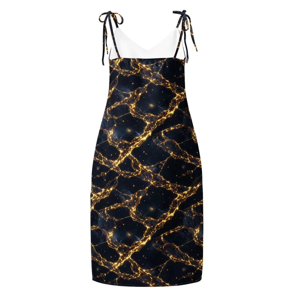 Solar Vein on Slip Dress — Back