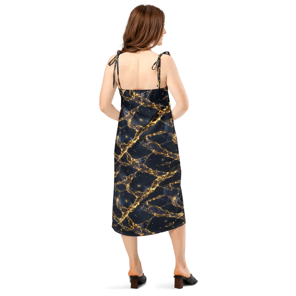 Solar Vein on Slip Dress — Back