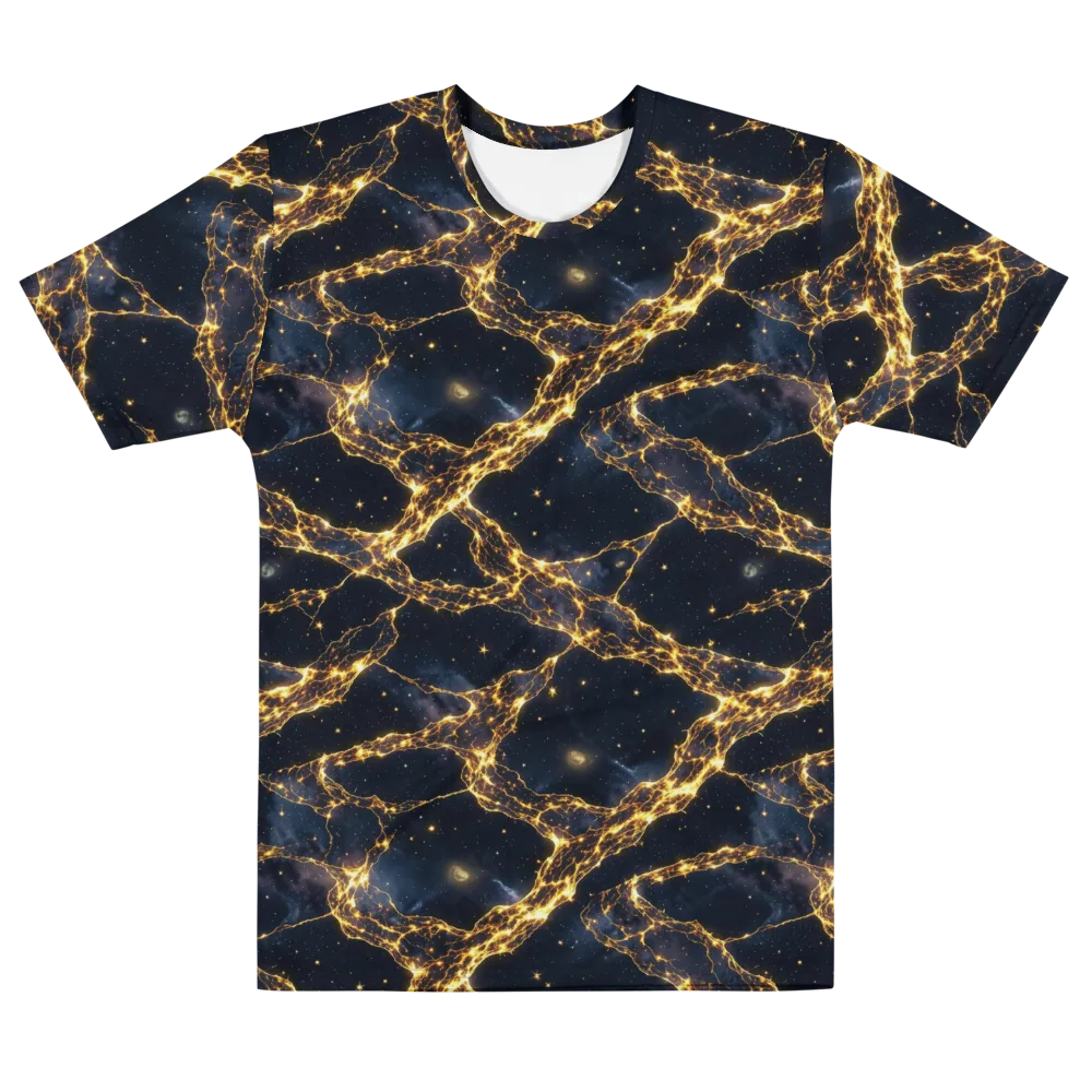 Solar Vein on Men's Cotton Crew Neck T-Shirt — Front