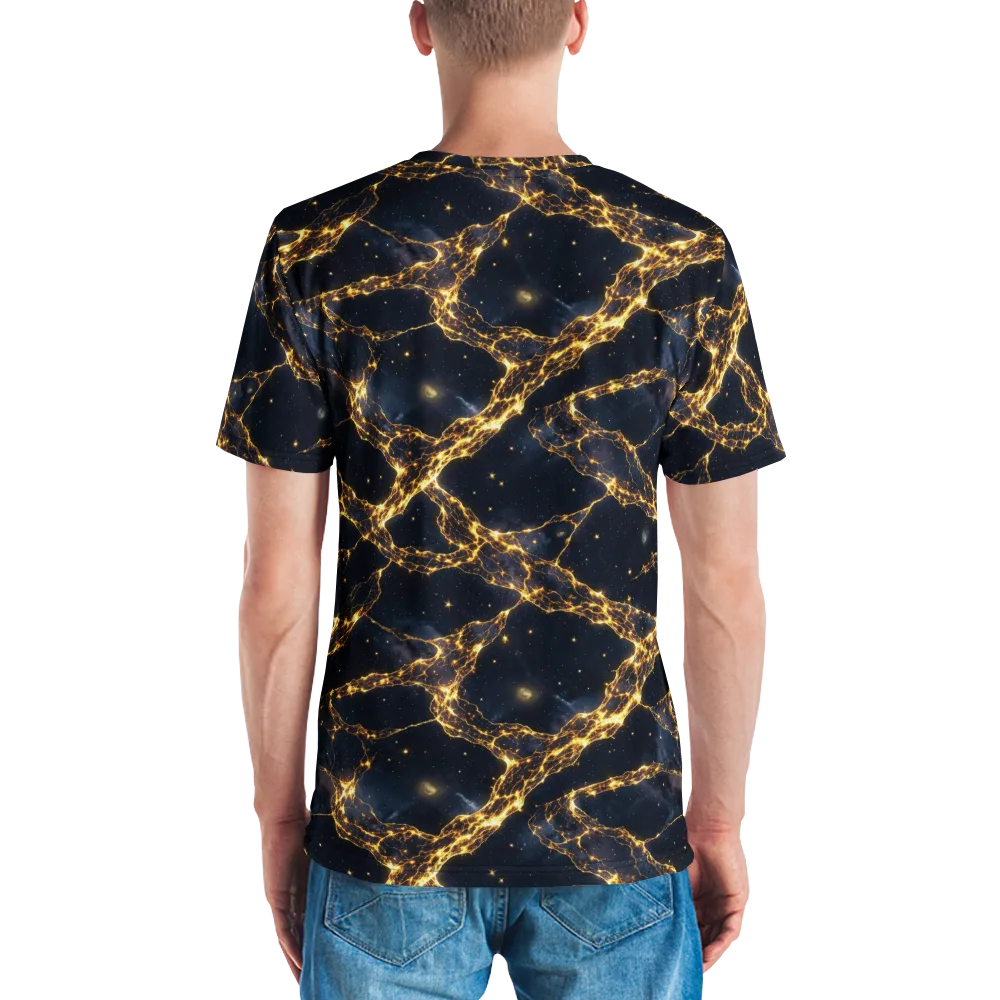 Solar Vein on Men's Crew Neck T-Shirt — Back